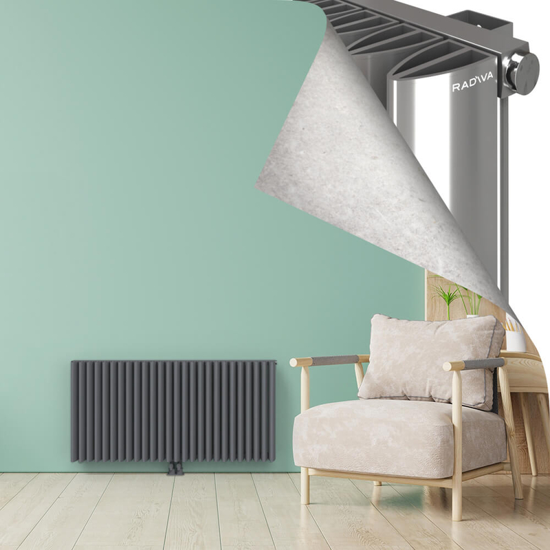 SIMI Aluminium Radiator 600x1230 Plasma Grey