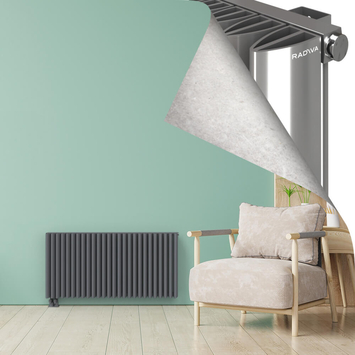 SIMI Aluminium Radiator 600x1230 Plasma Grey - Thumbnail