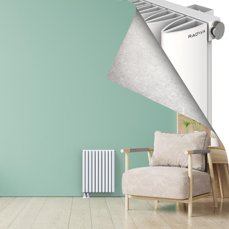 SIMI Aluminium Radiator 600x470 White