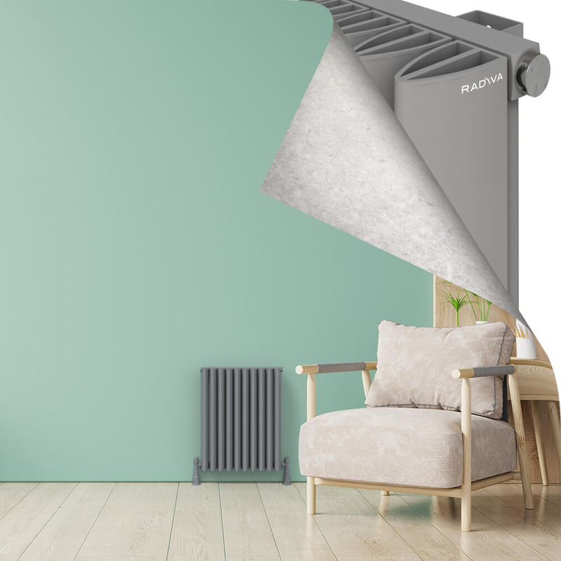 SIMI Radiateur en Aluminium 600x470 Gris