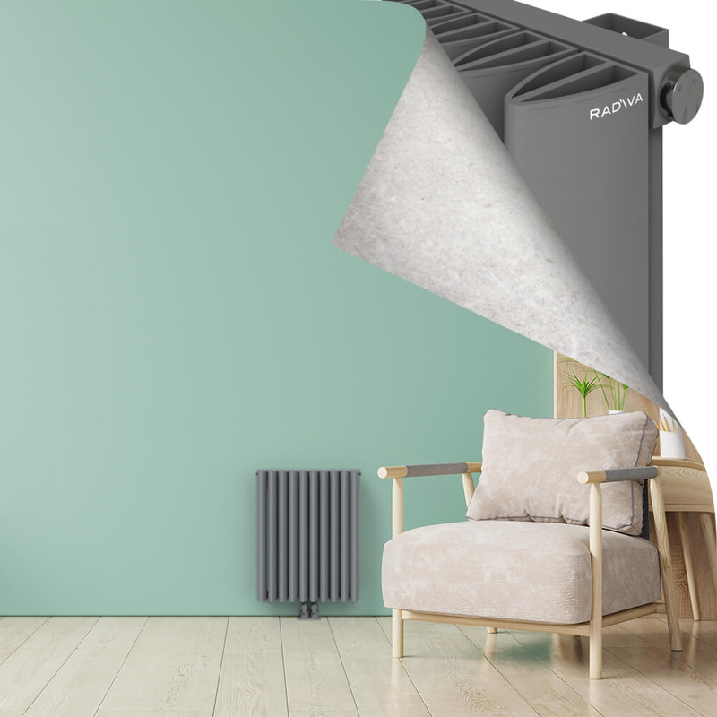 SIMI Radiateur en Aluminium 600x470 Gris