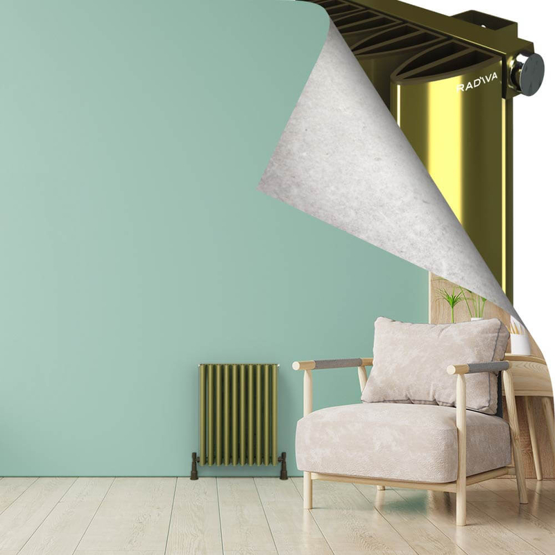 SIMI Aluminium Radiator 600x470 Plasma Brass