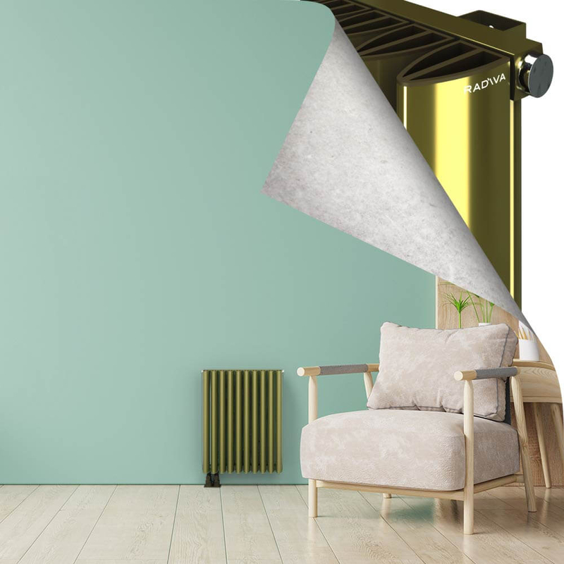 SIMI Aluminium Radiator 600x470 Plasma Brass