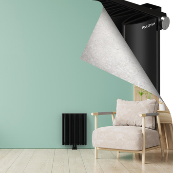SIMI Radiateur en Aluminium 600x470 Plasma Noir - Thumbnail