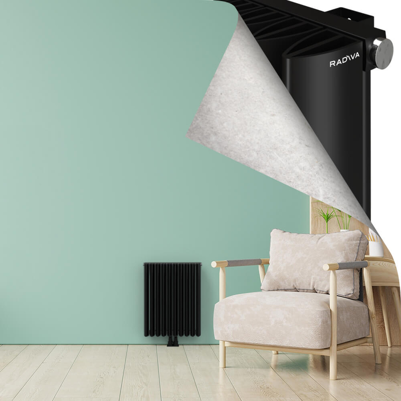 SIMI Radiateur en Aluminium 600x470 Plasma Noir
