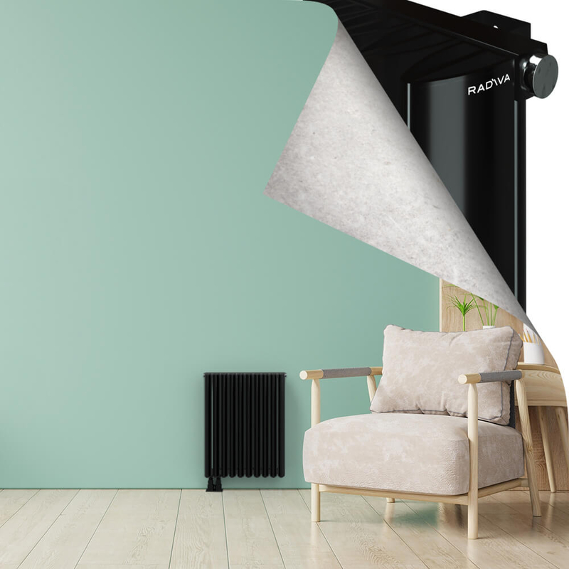SIMI Radiateur en Aluminium 600x470 Plasma Noir