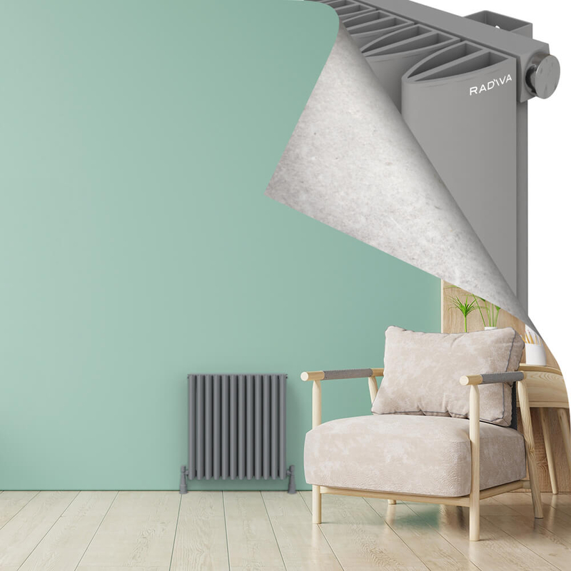 SIMI Radiateur en Aluminium 600x565 Gris