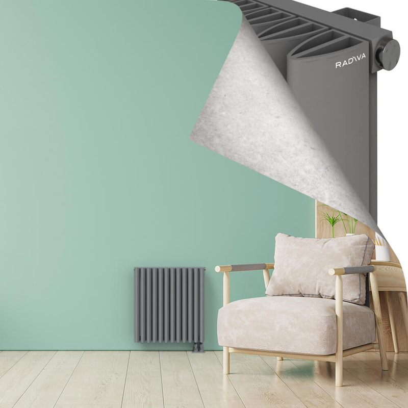 SIMI Radiateur en Aluminium 600x565 Gris