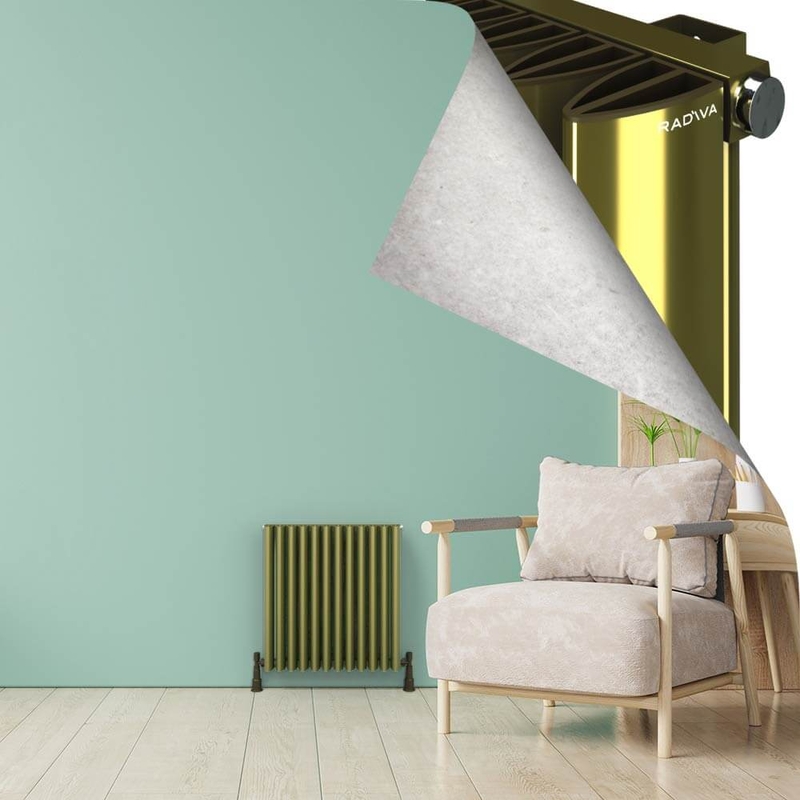 SIMI Aluminium Radiator 600x565 Plasma Brass