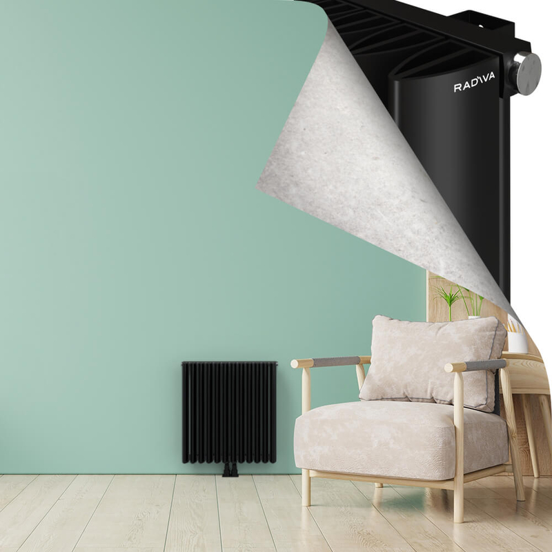 SIMI Radiateur en Aluminium 600x565 Plasma Noir