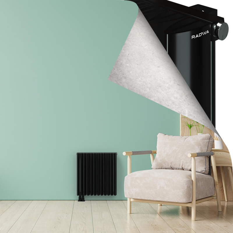 SIMI Radiateur en Aluminium 600x565 Plasma Noir