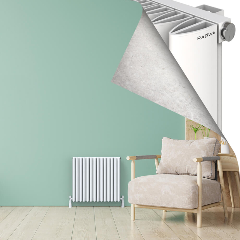 SIMI Aluminium Radiator 600x660 White