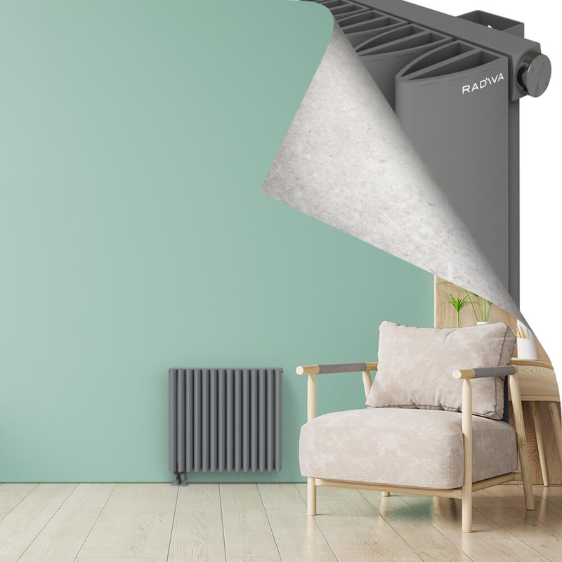 SIMI Radiateur en Aluminium 600x660 Gris