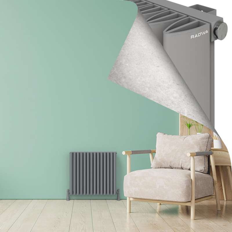 SIMI Aluminium Radiator 600x660 Grey