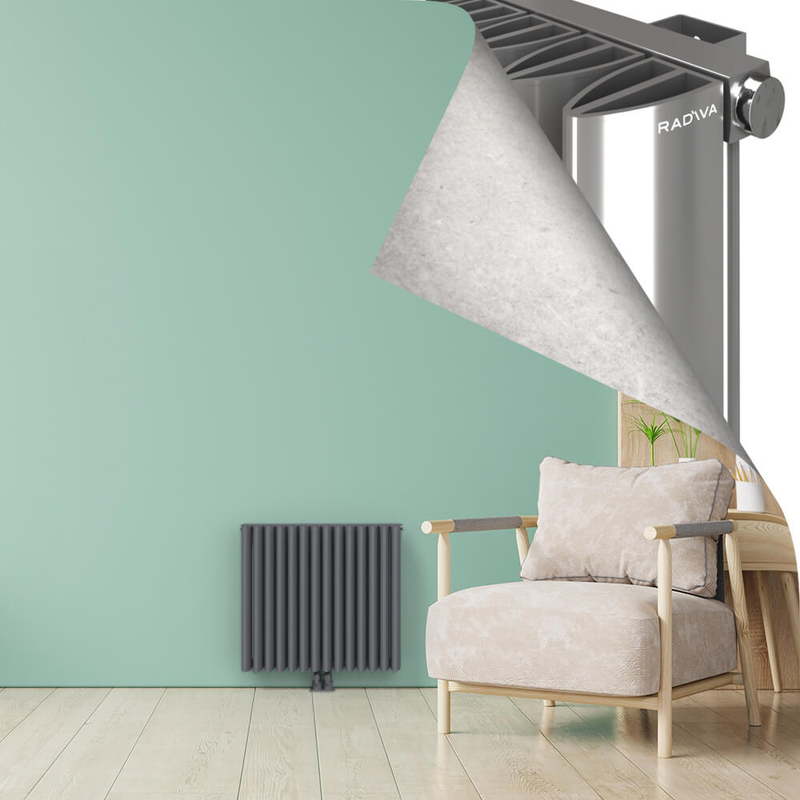 SIMI Radiateur en Aluminium 600x660 Plasma Gris