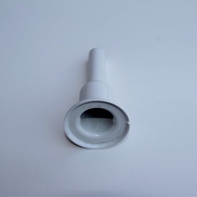 Single Radiator Tube Hiding Sleeve Plug-In Plastic Blanc 160mm