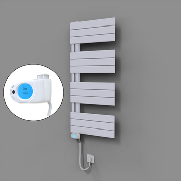 Radiva - Sirius Dekoratif Elektrikli Havlupan 500x1150 Beyaz (Musa Termostat) 600W