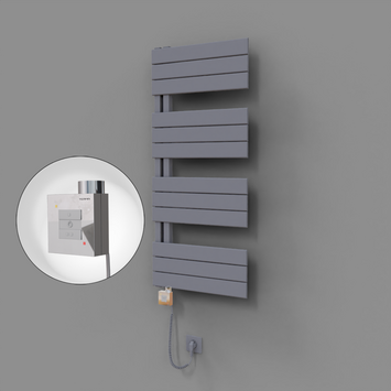 - Sirius Dekoratif Elektrikli Havlupan 500x1150 Gri (KTX1 Termostat) 600W Spiral Kablolu  - Sirius Dekoratif Elektrikli Havlupan 500x1150 Gri (KTX1 Termostat) 600W Spiral Kablolu