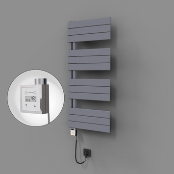 - Sirius Dekoratif Elektrikli Havlupan 500x1150 Gri (KTX3 Termostat) 600W Spiral Kablolu  - Sirius Dekoratif Elektrikli Havlupan 500x1150 Gri (KTX3 Termostat) 600W Spiral Kablolu