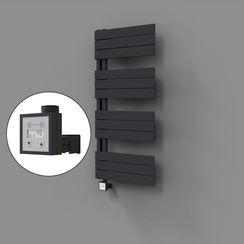 - Sirius Dekoratif Elektrikli Havlupan 500x1150 Koyu Antrasit (KTX3 Termostat) 600W  - Sirius Dekoratif Elektrikli Havlupan 500x1150 Koyu Antrasit (KTX3 Termostat) 600W