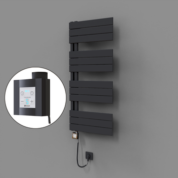 - Sirius Dekoratif Elektrikli Havlupan 500x1150 Koyu Antrasit (KTX4 Termostat) 600W Spiral Kablolu  - Sirius Dekoratif Elektrikli Havlupan 500x1150 Koyu Antrasit (KTX4 Termostat) 600W Spiral Kablolu