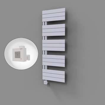  - Sirius Dekoratif Elektrikli Havlupan 500x1400 Beyaz (KTX1 Termostat) 600W