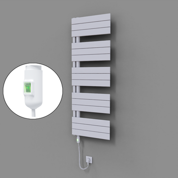 Radiva - Sirius Dekoratif Elektrikli Havlupan 500x1400 Beyaz (On/Off Düğmeli) 600W