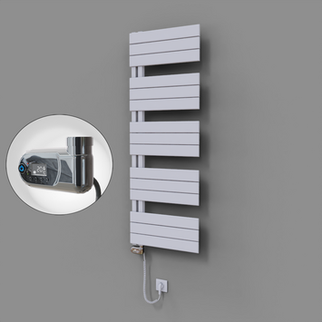 Radiva - Sirius Dekoratif Elektrikli Havlupan 500x1400 Beyaz (Thesis Termostat) 600W
