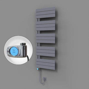 - Sirius Dekoratif Elektrikli Havlupan 500x1400 Gri (Musa Termostat) 600W  - Sirius Dekoratif Elektrikli Havlupan 500x1400 Gri (Musa Termostat) 600W