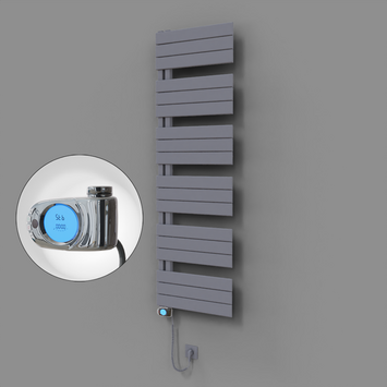 Radiva - Sirius Dekoratif Elektrikli Havlupan 500x1640 Gri (Musa Termostat) 900W