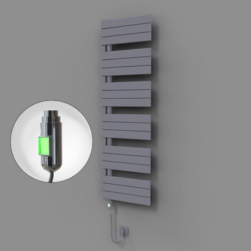Radiva - Sirius Dekoratif Elektrikli Havlupan 500x1640 Gri (On/Off Düğmeli) 900W