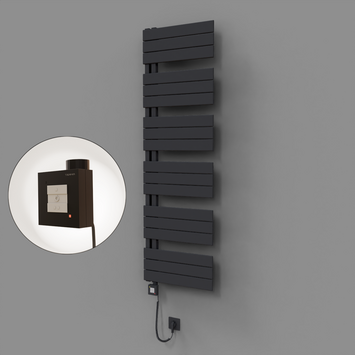 - Sirius Dekoratif Elektrikli Havlupan 500x1640 Koyu Antrasit (KTX1 Termostat) 1000W Spiral Kablolu  - Sirius Dekoratif Elektrikli Havlupan 500x1640 Koyu Antrasit (KTX1 Termostat) 1000W Spiral Kablolu