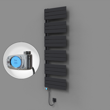 Radiva - Sirius Dekoratif Elektrikli Havlupan 500x1640 Koyu Antrasit (Musa Termostat) 900W