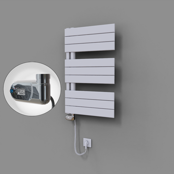  - Sirius Dekoratif Elektrikli Havlupan 500x800 Beyaz (Thesis Termostat) 300W