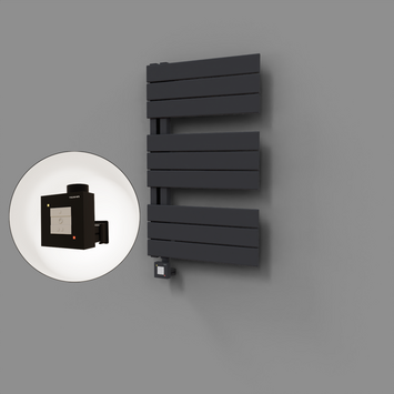 - Sirius Dekoratif Elektrikli Havlupan 500x800 Koyu Antrasit (KTX1 Termostat) 300W  - Sirius Dekoratif Elektrikli Havlupan 500x800 Koyu Antrasit (KTX1 Termostat) 300W