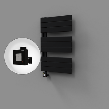 - Sirius Dekoratif Elektrikli Havlupan 500x800 Siyah (KTX1 Termostat) 300W  - Sirius Dekoratif Elektrikli Havlupan 500x800 Siyah (KTX1 Termostat) 300W