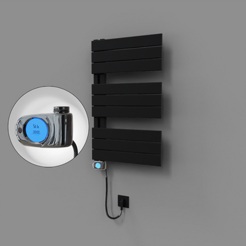 - Sirius Dekoratif Elektrikli Havlupan 500x800 Siyah (Musa Termostat) 300W  - Sirius Dekoratif Elektrikli Havlupan 500x800 Siyah (Musa Termostat) 300W