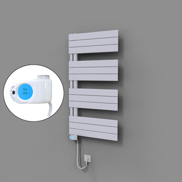 Radiva - Sirius Dekoratif Elektrikli Havlupan 600x1150 Beyaz (Musa Termostat) 600W
