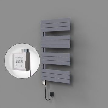 - Sirius Dekoratif Elektrikli Havlupan 600x1150 Gri (KTX3 Termostat) 600W Spiral Kablolu  - Sirius Dekoratif Elektrikli Havlupan 600x1150 Gri (KTX3 Termostat) 600W Spiral Kablolu