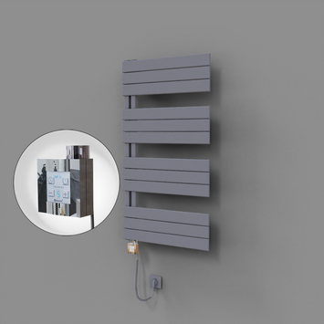 - Sirius Dekoratif Elektrikli Havlupan 600x1150 Gri (KTX4 Termostat) 600W Spiral Kablolu  - Sirius Dekoratif Elektrikli Havlupan 600x1150 Gri (KTX4 Termostat) 600W Spiral Kablolu