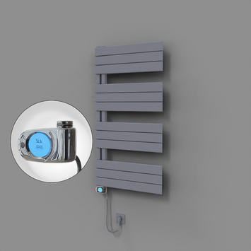 - Sirius Dekoratif Elektrikli Havlupan 600x1150 Gri (Musa Termostat) 600W  - Sirius Dekoratif Elektrikli Havlupan 600x1150 Gri (Musa Termostat) 600W