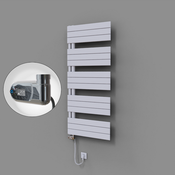 Radiva - Sirius Dekoratif Elektrikli Havlupan 600x1400 Beyaz (Thesis Termostat) 900W