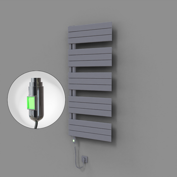Radiva - Sirius Dekoratif Elektrikli Havlupan 600x1400 Gri (On/Off Düğmeli) 900W