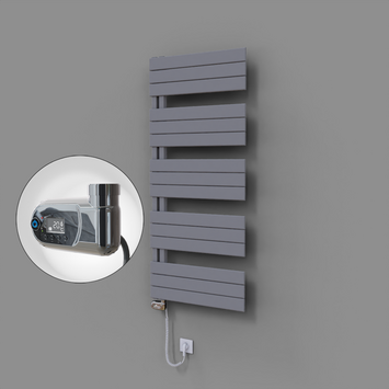 Radiva - Sirius Dekoratif Elektrikli Havlupan 600x1400 Gri (Thesis Termostat) 900W