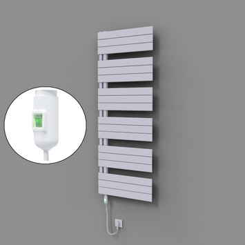 Radiva - Sirius Dekoratif Elektrikli Havlupan 600x1640 Beyaz (On/Off Düğmeli) 900W