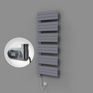 Radiva - Sirius Dekoratif Elektrikli Havlupan 600x1640 Gri (Thesis Termostat) 900W