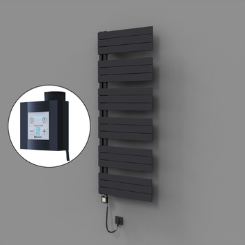 - Sirius Dekoratif Elektrikli Havlupan 600x1640 Koyu Antrasit (KTX4 Termostat) 1000W Spiral Kablolu  - Sirius Dekoratif Elektrikli Havlupan 600x1640 Koyu Antrasit (KTX4 Termostat) 1000W Spiral Kablolu