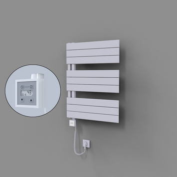 - Sirius Dekoratif Elektrikli Havlupan 600x800 Beyaz (KTX3 Termostat) 600W Spiral Kablolu  - Sirius Dekoratif Elektrikli Havlupan 600x800 Beyaz (KTX3 Termostat) 600W Spiral Kablolu