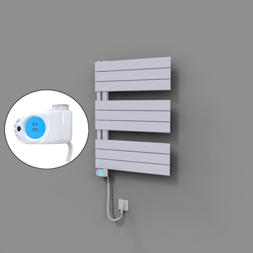 Radiva - Sirius Dekoratif Elektrikli Havlupan 600x800 Beyaz (Musa Termostat) 600W