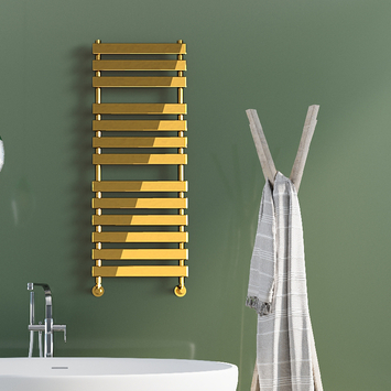 Radiva - Tahiti Decorative Towel Warmer 500x950 Gold Radiva - Tahiti Decorative Towel Warmer 500x950 Gold